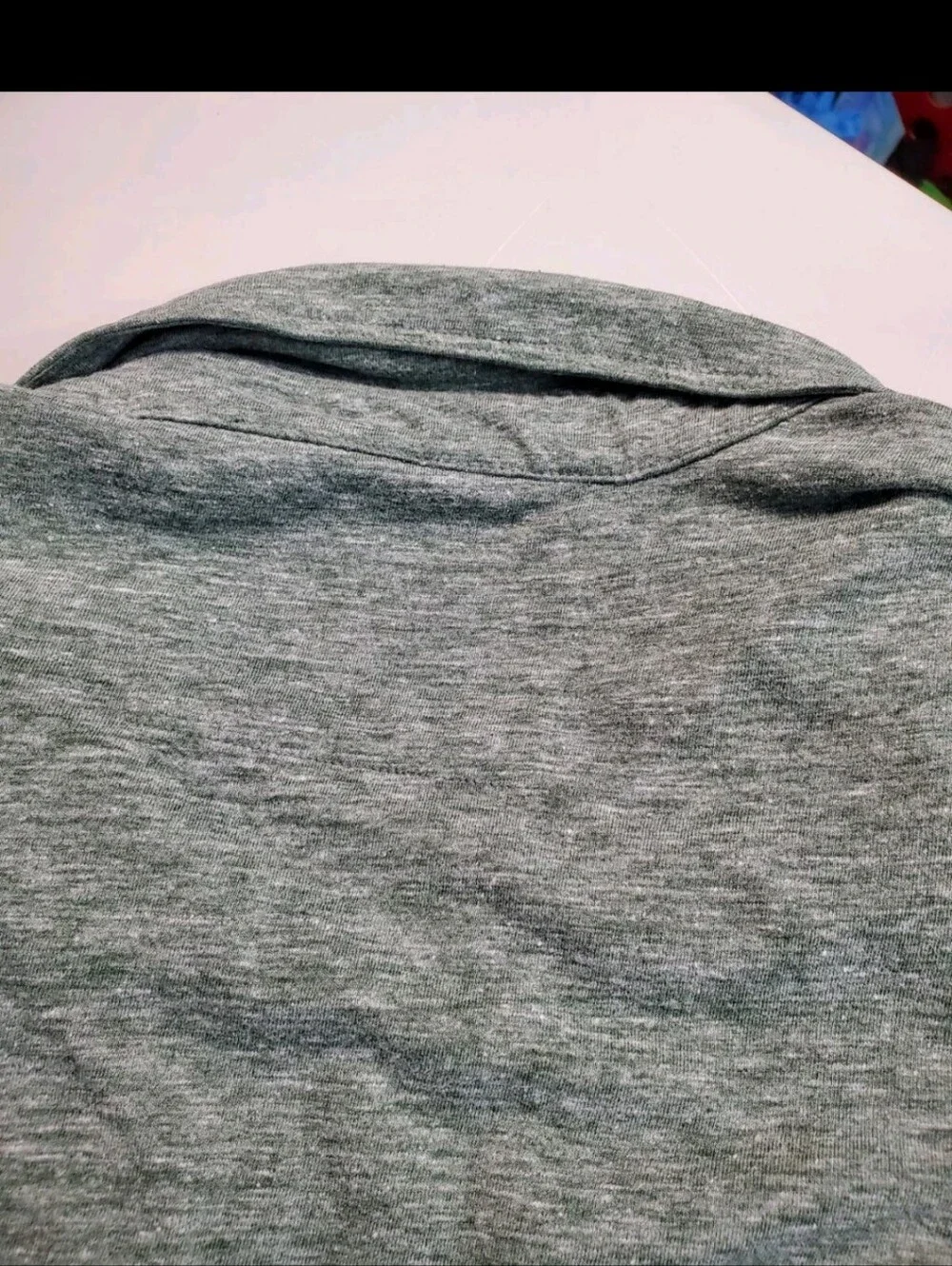 Banana Republic Vintage Men’s Large Gray Long Sleeve Henley Shirt Soft Knit Casu